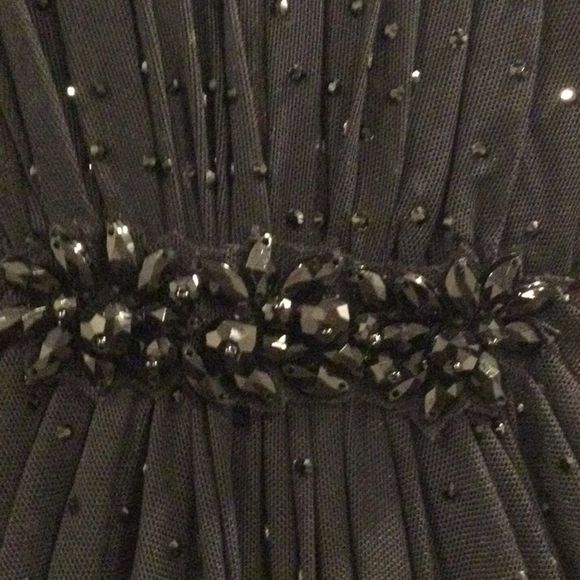 Tadashi Shoji Long Sleeve Ruched Gown - Picture 6 of 15